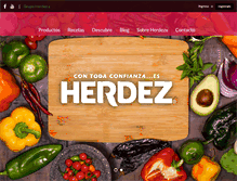 Tablet Screenshot of herdez.com.mx
